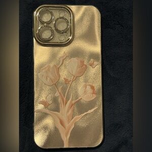 Elegant Gold Floral Phone Case